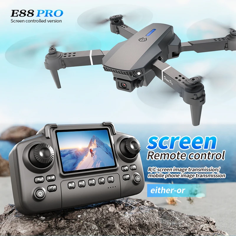 Drone Camera Wide Angle - プロフェッショナル E88 プロドローン スクリーン付き 8K HD