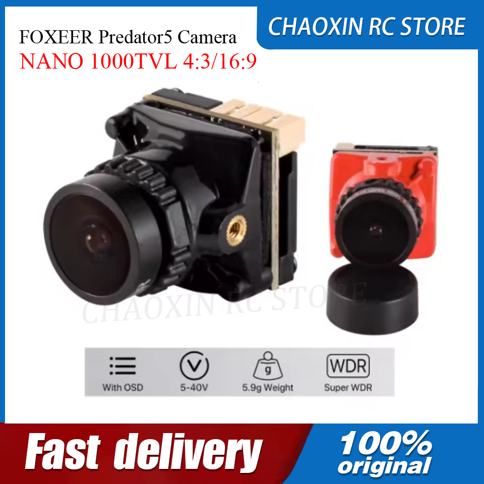 FOXEER Predator5 カメラ NANO 1000 - Drone Camera Lens のレビューと価格
