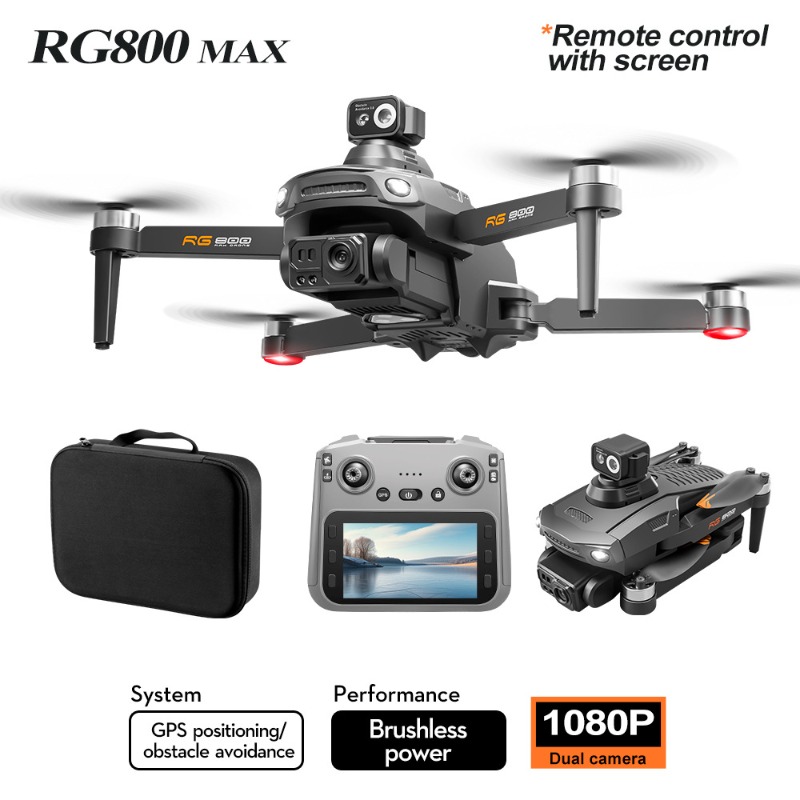 新しい RG800 MAX ドローン 1080P HD カメ - Drone Camera With Gimbal のレビューと価格