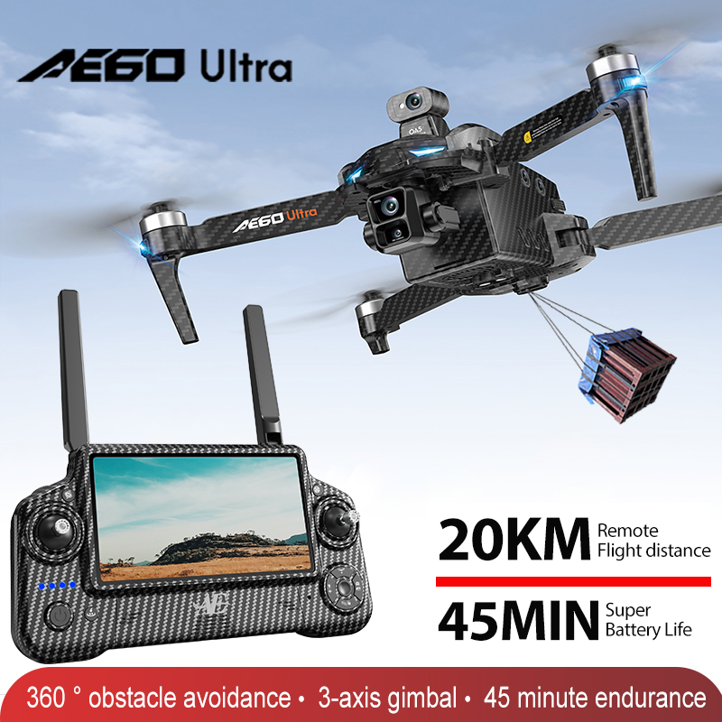 AE60 GPSドローン プロフェッショナル 8Kカメラ 3 - Drone Camera With Gimbal のレビューと価格
