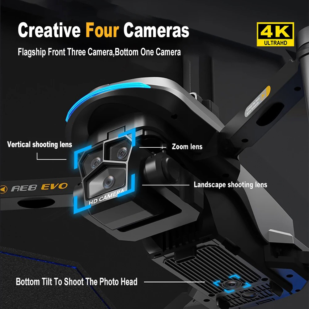 AE8 EVO ドローン 4K プロフェッショナル 5G G - Drone Camera Professional のレビューと価格