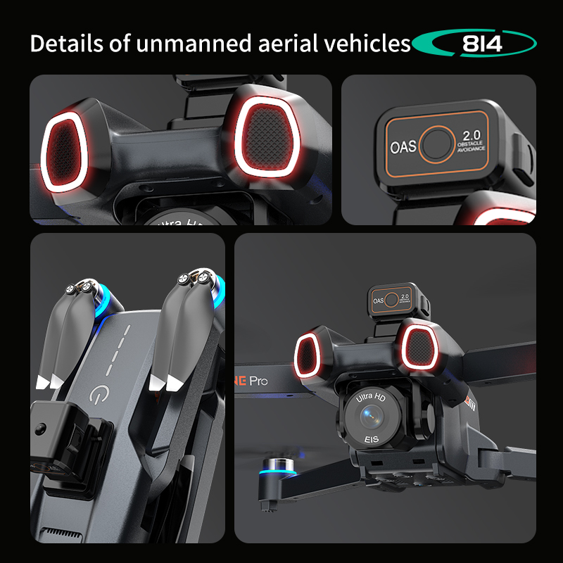 814 ドローン プロフェッショナル 4K HD カメラ G - Drone Camera With Gimbal のレビューと価格