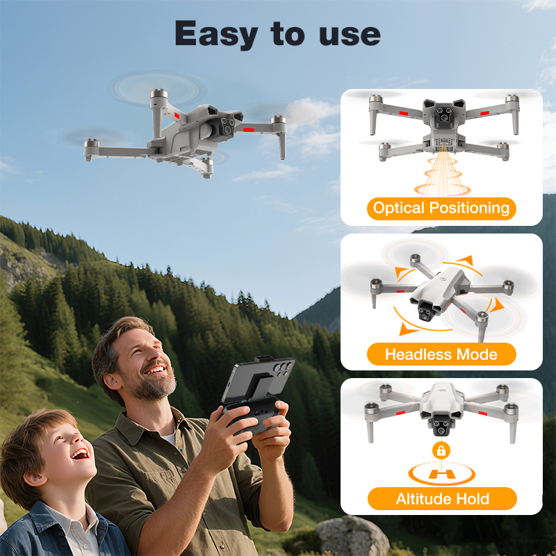 新型ホットL017プロドローン ブラシレス 3Dロール 36 - Drone Camera Lens のレビューと価格